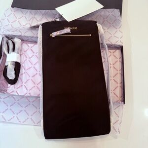 New Sattache Black Bag 5 Ways Onyx Backpack Crossbody Sling $195 NIB